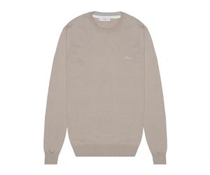 Guess - Daniel CN LS Basic Sweater - Homme - Pulls - Beige - Taille: M