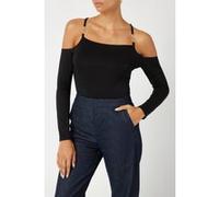 GUESS Daphne Cut Out Ls To Jet Black A996 Taille: S | Manches longues Outlet | Femme | Le Noir