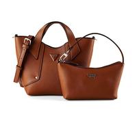 Guess Sac à main femme Darcy Mini Tote bandoulière Marron Taille unique