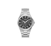 GUESS Dashboard Montre analogique Multifonction pour Homme Largeur du boîtier 46 mm Argenté/Noir, Argenté/Noir, Classique