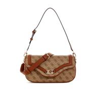 GUESS DEA FLAP SHOULDER BAG.LATTE LOGO U