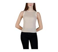 Guess - Débardeur à col rond sans manches - Femme - Tops - Beige - Taille: 38 FR
