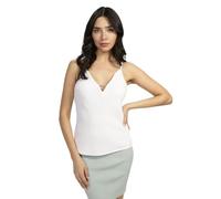 Guess Débardeur Caroline pour Femme avec Logo, Blanc Pur, Taille XS