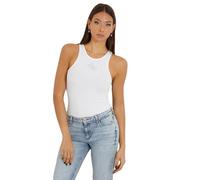 Guess Débardeur côtelé Logo 4G Strass Jeans - Femme