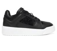 GUESS Delove2 Baskets pour femme Black D26GU12 FLTDL2LEA12, Noir , 38 EU