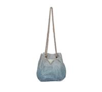 Guess - Zalina Rhinestone Mini Bucket Bag - Femme - Sacs - Bleu - Taille: ONE Size