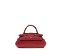 GUESS sac à main sac à épaule bandoulière Diana Mini Top Handle Flap Dark Cherry Logo rouge
