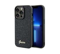 Guess Disco Metal Script - Coque pour iPhone 14 Pro Max (noir)