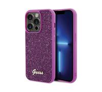 Guess Disco Metal Script Housse Fuchsia - iPhone 15 Pro