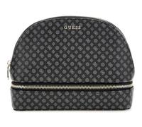 GUESS Dome Cosmetic Pouch L Coal Multi Logo