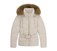 Guess - Doudoune courte Fatema ceinturée - Femme - Vestes - Beige - Taille: 44 FR