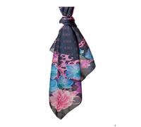 GUESS Écharpe bleu foncé rose pour femme - Foulard 120x120 Navy Multi 290618