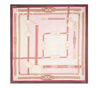 GUESS écharpe Carrie Logo Kefiah Max 130X130 Rose Logo vieux rose