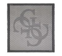 GUESS écharpe Eco Erica Kefiah 120x120 Coal Logo gris
