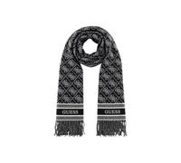 GUESS Écharpe jacquard pour femme 65 x 190 cm, Noir , taille unique