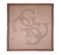 GUESS Écharpe marron pour femme - Eco Erica Kefiah 120x120 Brown Logo 331211