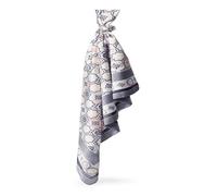 GUESS Écharpe noir gris foncé pour femme - Foulard Scarf 125X125 Black Multi 300378