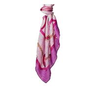 GUESS Écharpe rose violet pour femme - Foulard Scarf 130X130 Pink Multi 292261