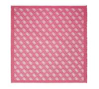GUESS Écharpe rouge vin blanc pour femme et homme - Eliette Logo Kefiah Scarf 135X135 Bordeaux 280384