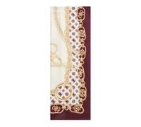 GUESS Écharpe rouge vin crème pour femme - Scarf 90X180 Burgundy 329947