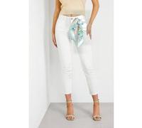 GUESS Eco 1981 Capri Pure White Taille: 24 | Pantalons slim Outlet | Femme | Cyan