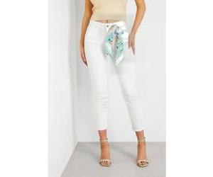 GUESS Eco 1981 Capri Pure White Taille: 25 | Pantalons slim Outlet | Femme | Cyan