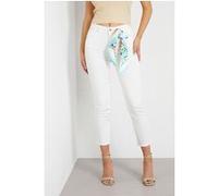GUESS Eco 1981 Capri Pure White Taille: 31 | Pantalons slim Outlet | Femme | Cyan