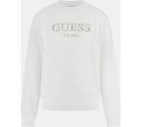 GUESS Eco Beau Cn Sweatshirt Pure White Taille: L | Pulls Outlet | Homme | Blanche