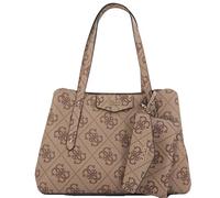 GUESS Eco Brenton Girlfriend Satchel Latte Logo