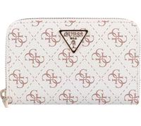 GUESS Eco Erica SLG Medium Zip Around Wallet Cream Logo