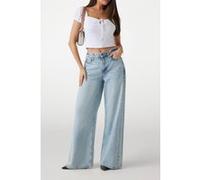 GUESS Eco Eliane Ss Puffed Top Pure White Taille: L | Chemisiers Outlet | Femme | Blanche