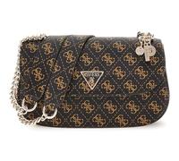 Sac à épaule - GUESS - Eco Erica - Marron foncé et clair - 100% polyuréthane - 24x14x5 cm