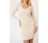 GUESS Eco Es Isabella Ls Dress Pearl Oyster Taille: L | Robes Mini Outlet | Femme | Blanche