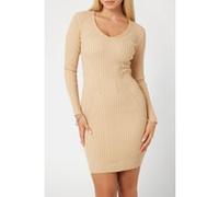 GUESS Eco Es Isabella Ls Dress Travertine Sand Mult Taille: L | Robes Mini Outlet | Femme | Marron