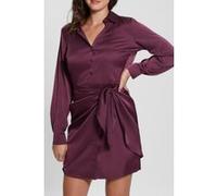 GUESS Eco Es Ls Alya Dress Black Cherry Taille: S | Robes Chemises Outlet | Femme | Le Noir