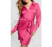 GUESS Eco Es Ls Alya Dress Pink Punch Taille: XS | Robes Chemises Outlet | Femme | Rose