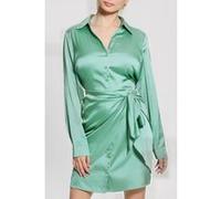 GUESS Eco Es Ls Alya Dress Vital Green Taille: M | Robes Chemises Outlet | Femme | Vert