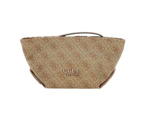 Guess - Eco Evaine Beauty Case - Femme - Sacs - Brun - Taille: ONE Size
