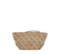 GUESS Eco Evaine Make Up Bag Latte Logo/Brown
