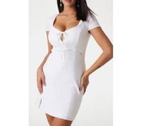 GUESS Eco Isabeau Bows Mini Dr Pure White Taille: XS | Robes Mini Outlet | Femme | Blanche