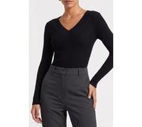 GUESS Eco Katelyn Vn Ls Swtr Jet Black A996 Taille: M | Pulls en Maille Outlet | Femme | Le Noir