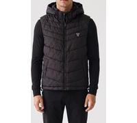 GUESS Eco Light Puffa Vest Jet Black A996 Taille: XS | Vestes sans manches Outlet | Homme | Le Noir
