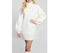 GUESS Eco Ls Turtleneck Katie Dove White Taille: M | Robes Mini Outlet | Femme | Blanche