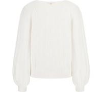 GUESS Eco Ls Vn Madeline Textu Dove White Taille: S | Pulls Outlet | Femme | Blanche