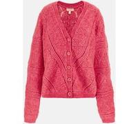 GUESS Eco Ls Vn Pointelle Amel Spring Coral Taille: S | Cardigans Outlet | Femme | Orange