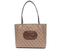 GUESS Eco Mietta Noel Tote Latte Logo/Brown