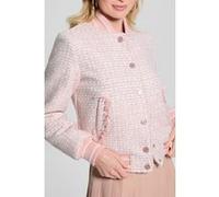 GUESS Eco New Gloria Tweed Bom Low Key Pink Multi Taille: XS | Vestes Outlet | Femme | Rose