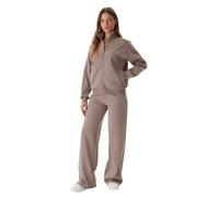 GUESS Eco Octavia Sweat à col roulé pour femme, Gris taupe soyeux, XL