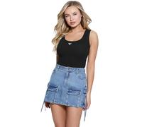 Guess Eco Sleeveless Triangle Bling Rib Tank Chemise Femme