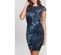 GUESS Eco Ss Aida Dress Etched Tropical Prin Taille: S | Robes Mini Outlet | Femme
